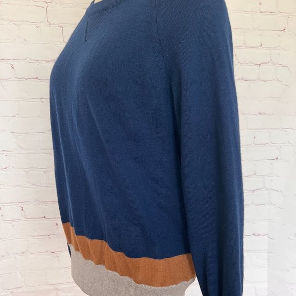 Madewell Navy Blue Wool Pullover Sweater - Womens Size Large - Picture 4 of 7